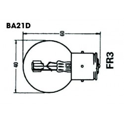 Ampoule de phare 12V 40/45W BA21D