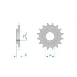 Pignon SBV SWM Rotax 347-406-440