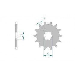 Pignon SBV IT / YZ / WR 250-490 1977-1998