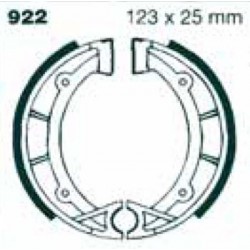 Mâchoires de frein AV-AR 123x25 Grimeca