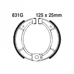 Mâchoires de frein Bultaco 125x25 (EBC)