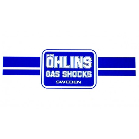 Autocollant Ohlins bleu 1985-1988