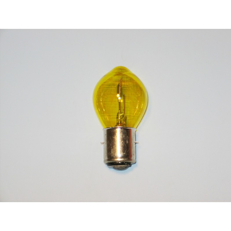 Ampoule de phare 6V 35/35W BA20D jaune Enduro Vintage