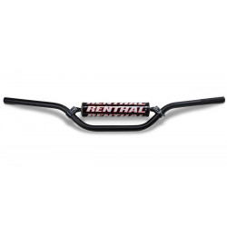 Guidon Renthal Cross/Enduro noir Haut-120mm