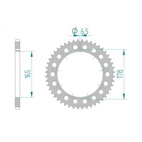 Couronne KTM 125 / 175 GS-MC-RV 1979-1983