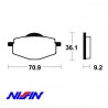 Plaquettes frein avant TT 600 / DT 200 Nissin