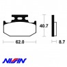 Plaquettes frein arrière YZ / WR.Z 1990-1997 Nissin